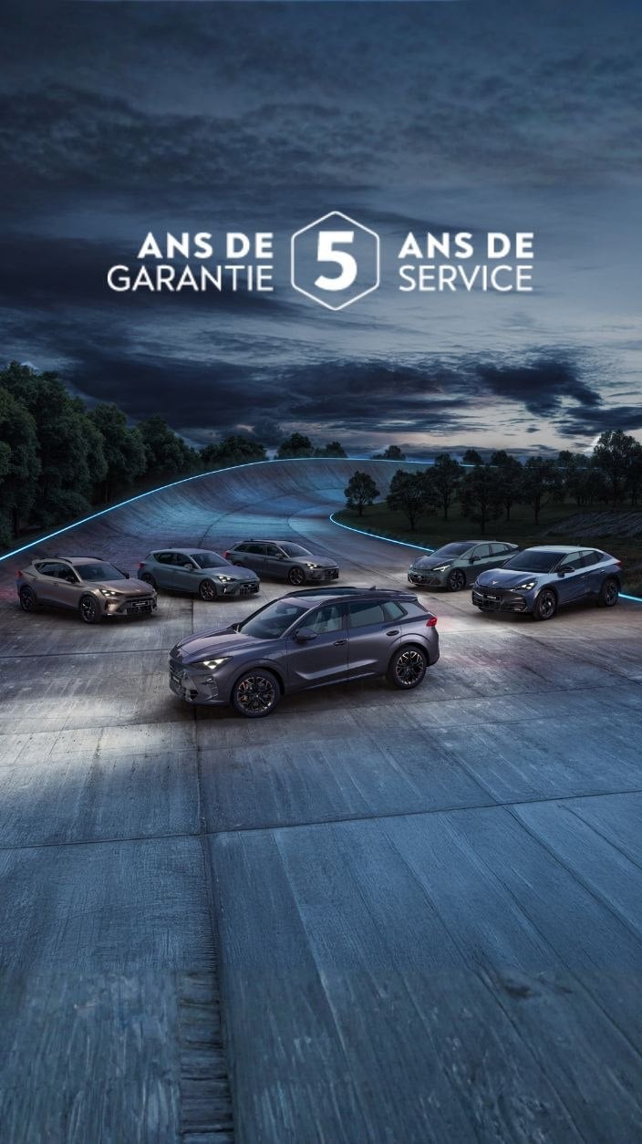 La gamme CUPRA sur le trajet de Barcelone