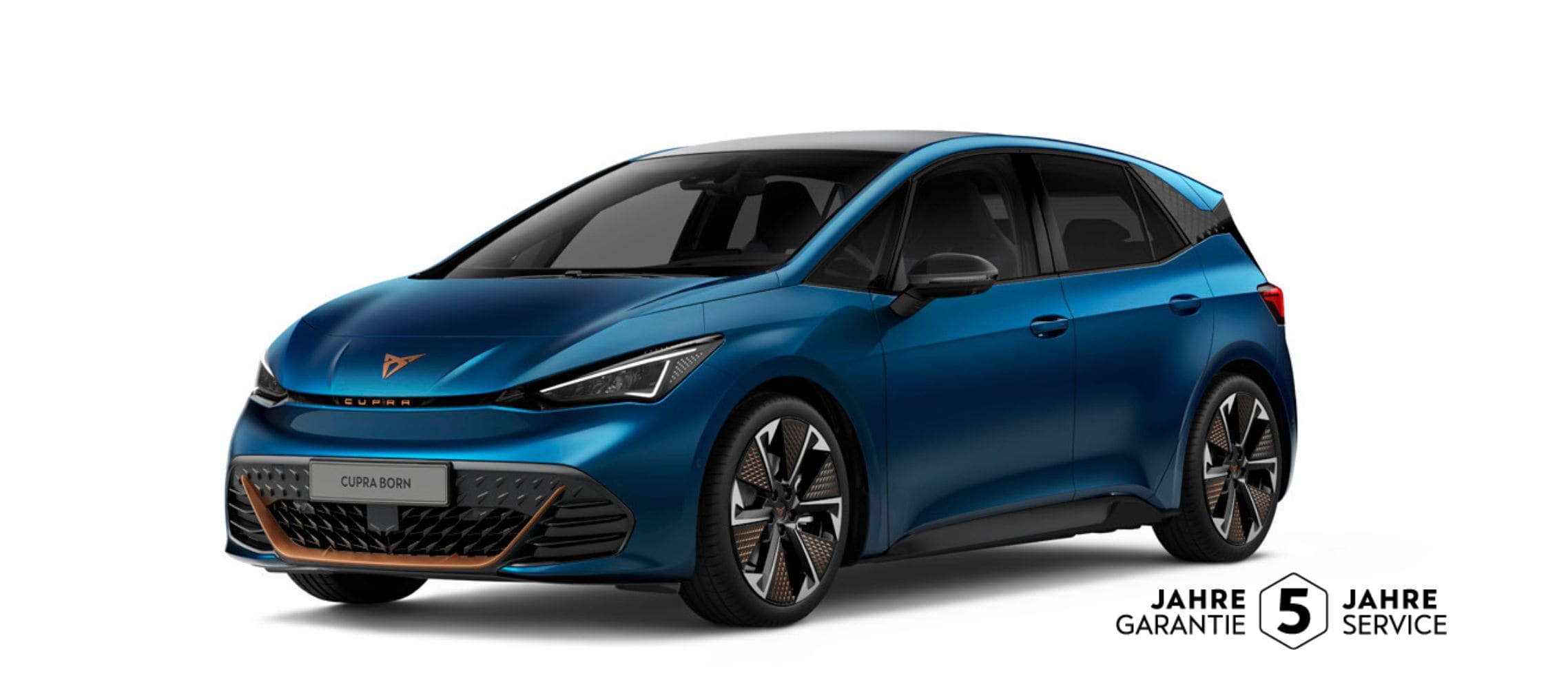 CUPRA Born in Aurora Blue