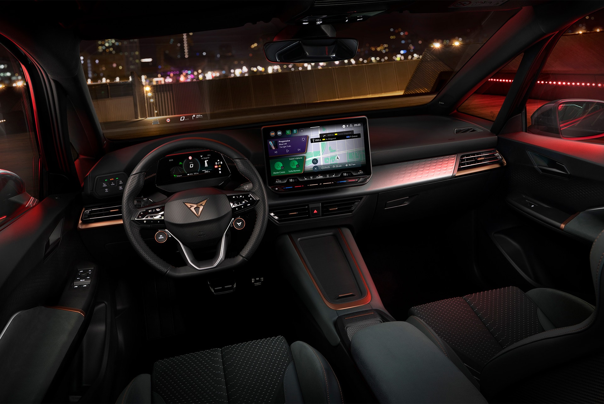 Design du volant de la nouvelle CUPRA Born 2024