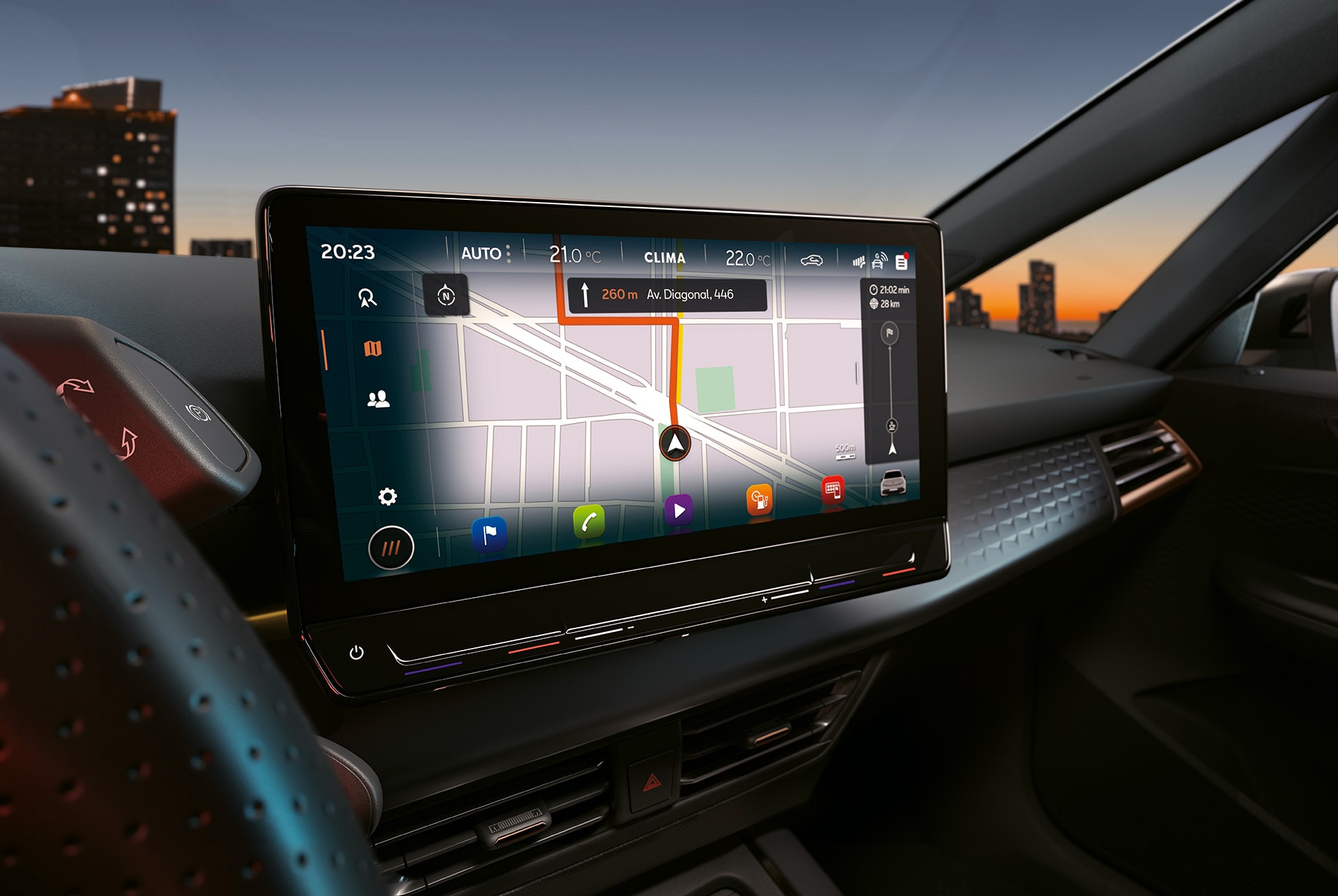 CUPRA Born 12.9"-Infotainment-Screen 