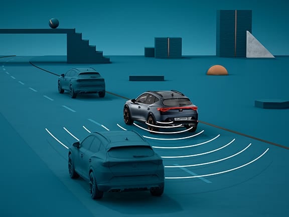 Les fonctions Side Assist et Exit Assist vous avertissent du trafic circulant derrière vous