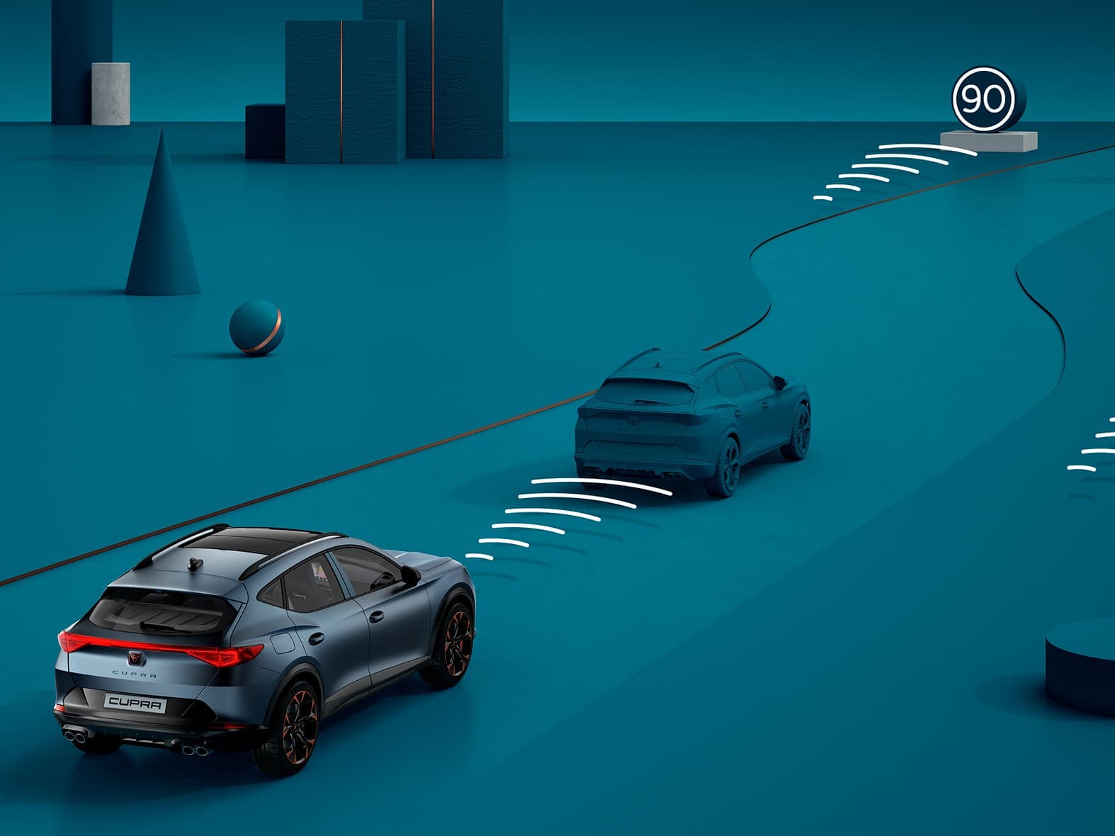 neuer cupra formentor kompakt-suv mit adaptive cruise control 