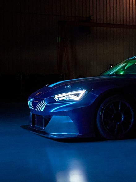 Full LED Scheinwerfer des CUPRA e-Racer 