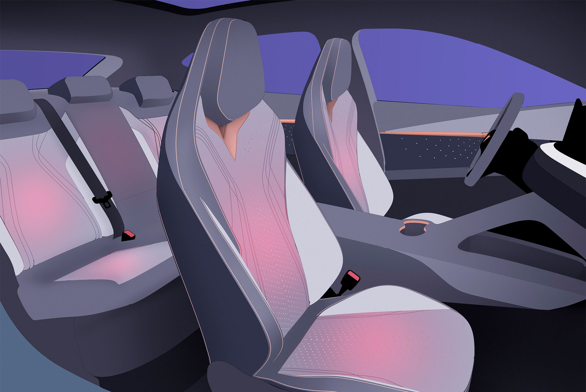 illustrazione dei sedili riscaldati smart di cupra