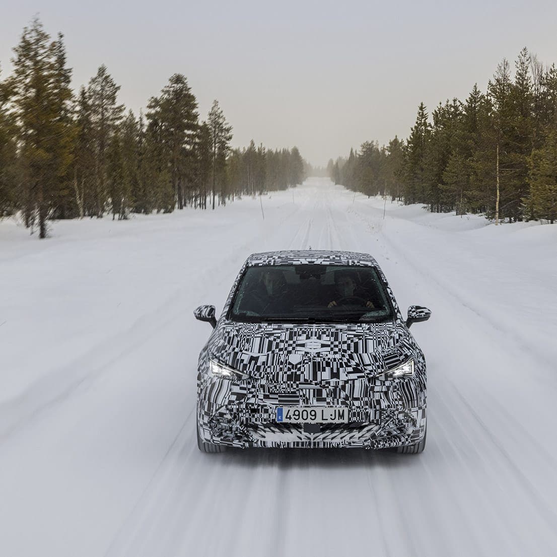 CUPRA Born winter testing.